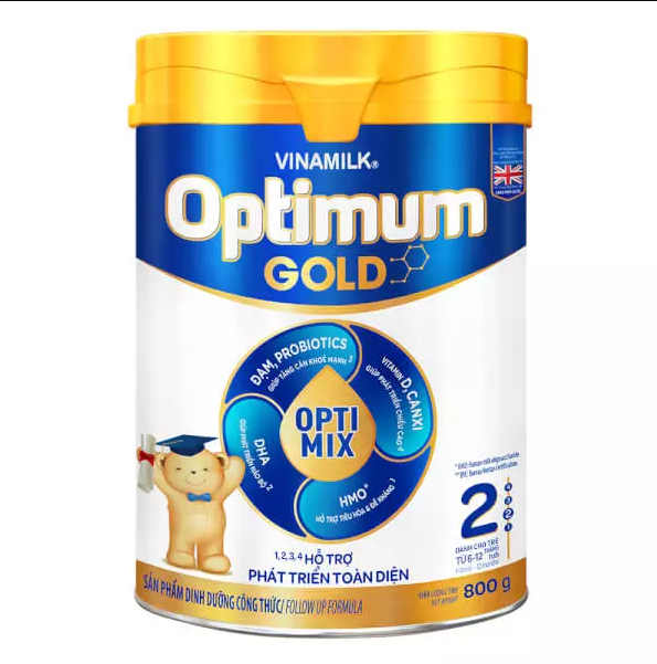 Sữa bột Vinamilk Optimum Gold 2 OPTI MIX 800g Mới