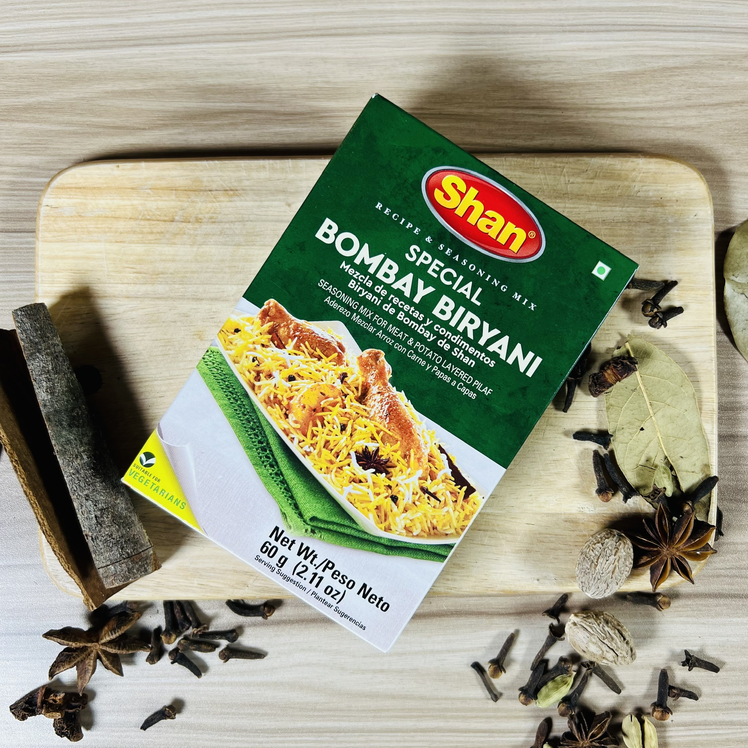 Bột gia vị cơm gà Ấn Độ SHAN Bombay Biryani 60gr