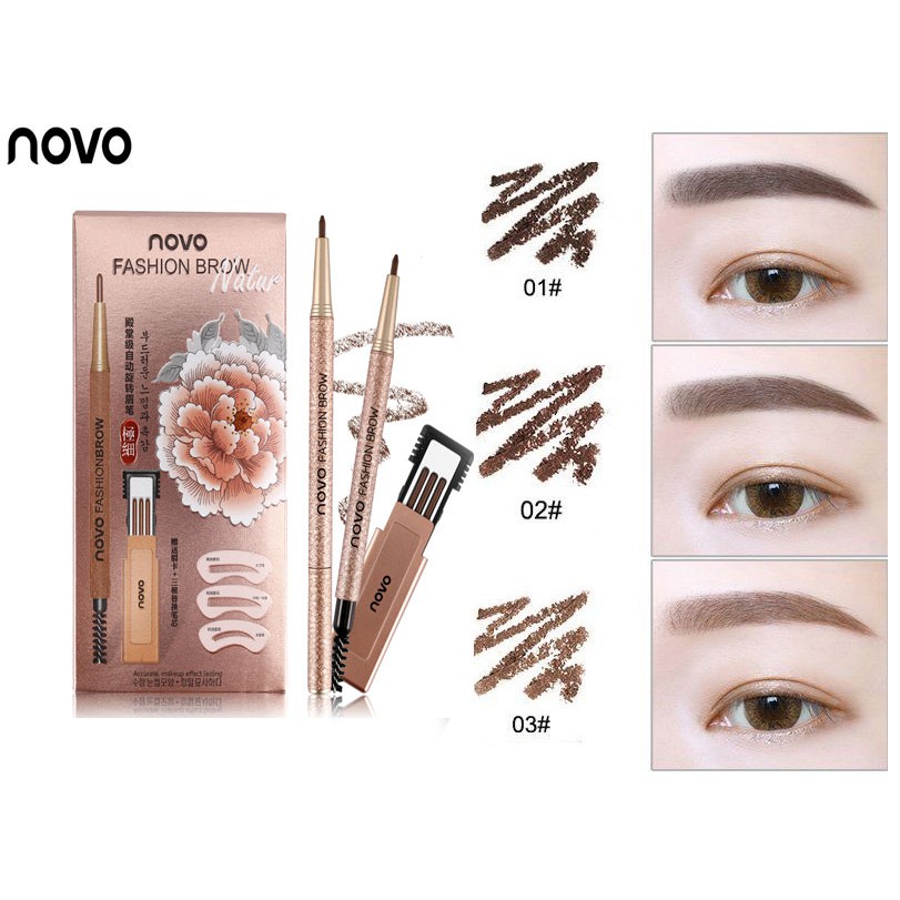 ⛔GIADUNGHOALONG⛔ Bộ kẻ chân mày Novo