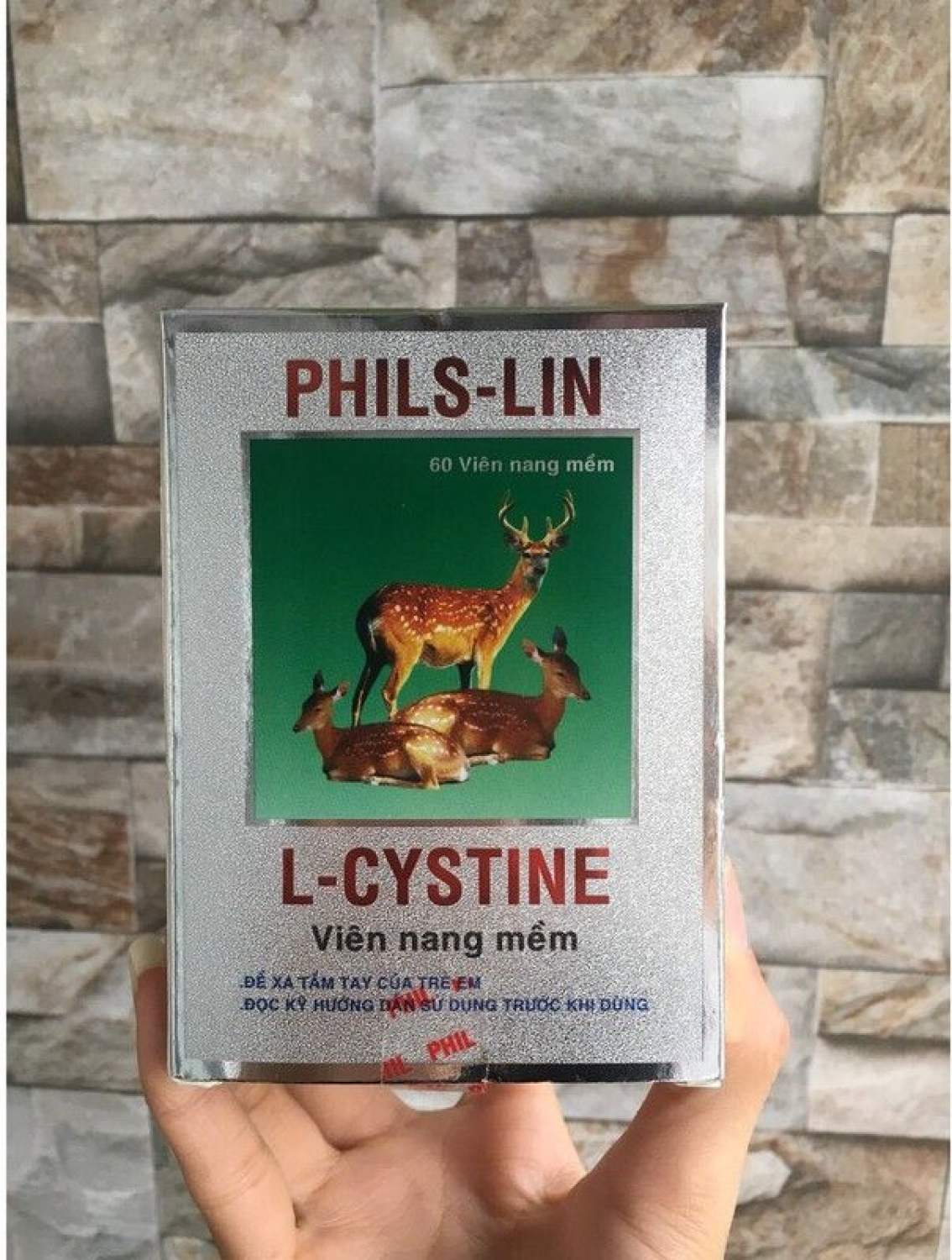 Viên uống L-CYSTINE Phils-Lin 500mg đẹp da, giảm thâm nám, khỏe tóc