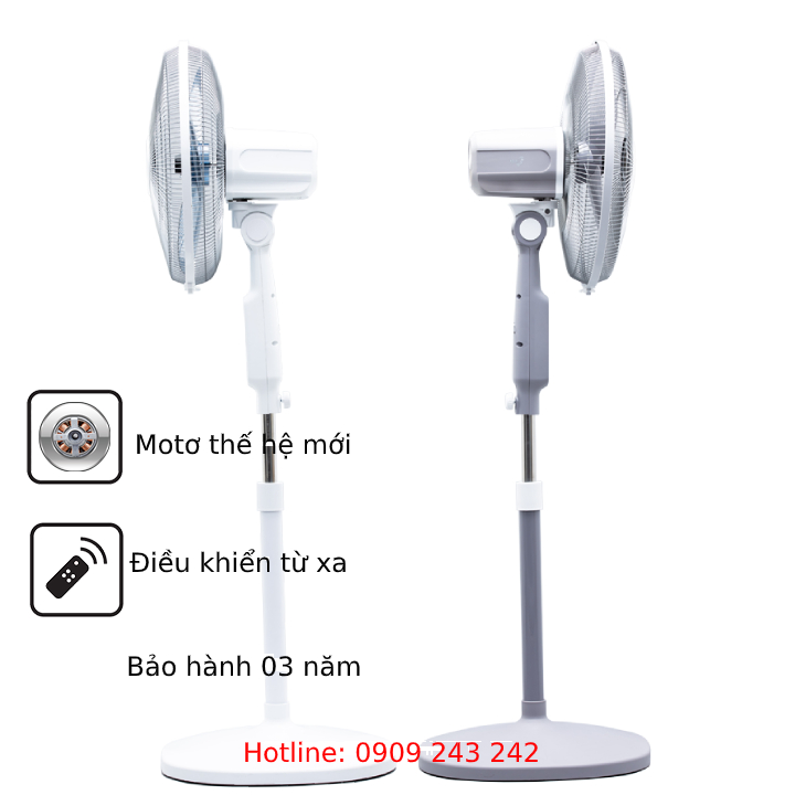 Quạt đứng remote cao cấp Asia D16028