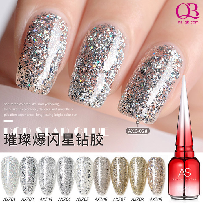 [HCM]Sơn gel AS kim tuyến mã AXZ (cần hơ đèn UV)