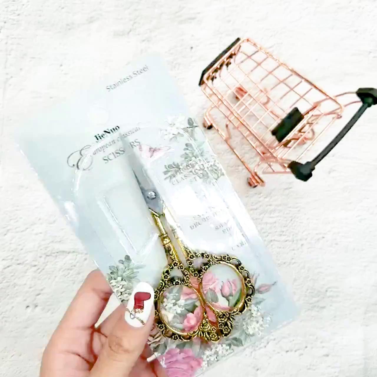 Kéo cát phoi, cắt phom form móng dụng cụ dùng trang trí móng làm nail