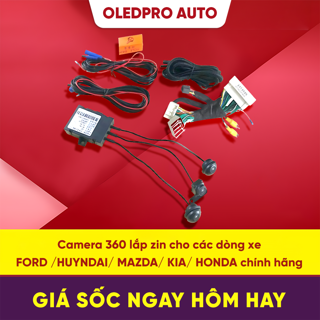 Camera 360 lắp zin cho các dòng xe ford /huyndai/ mazda/ kia/ honda chính hãng