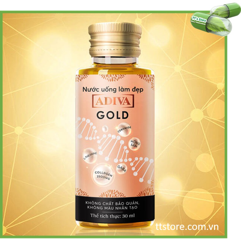 [Date mới nhất] ADIVA Collagen / GOLD dạng nước (Hộp 14 chai) [colagen, avida]
