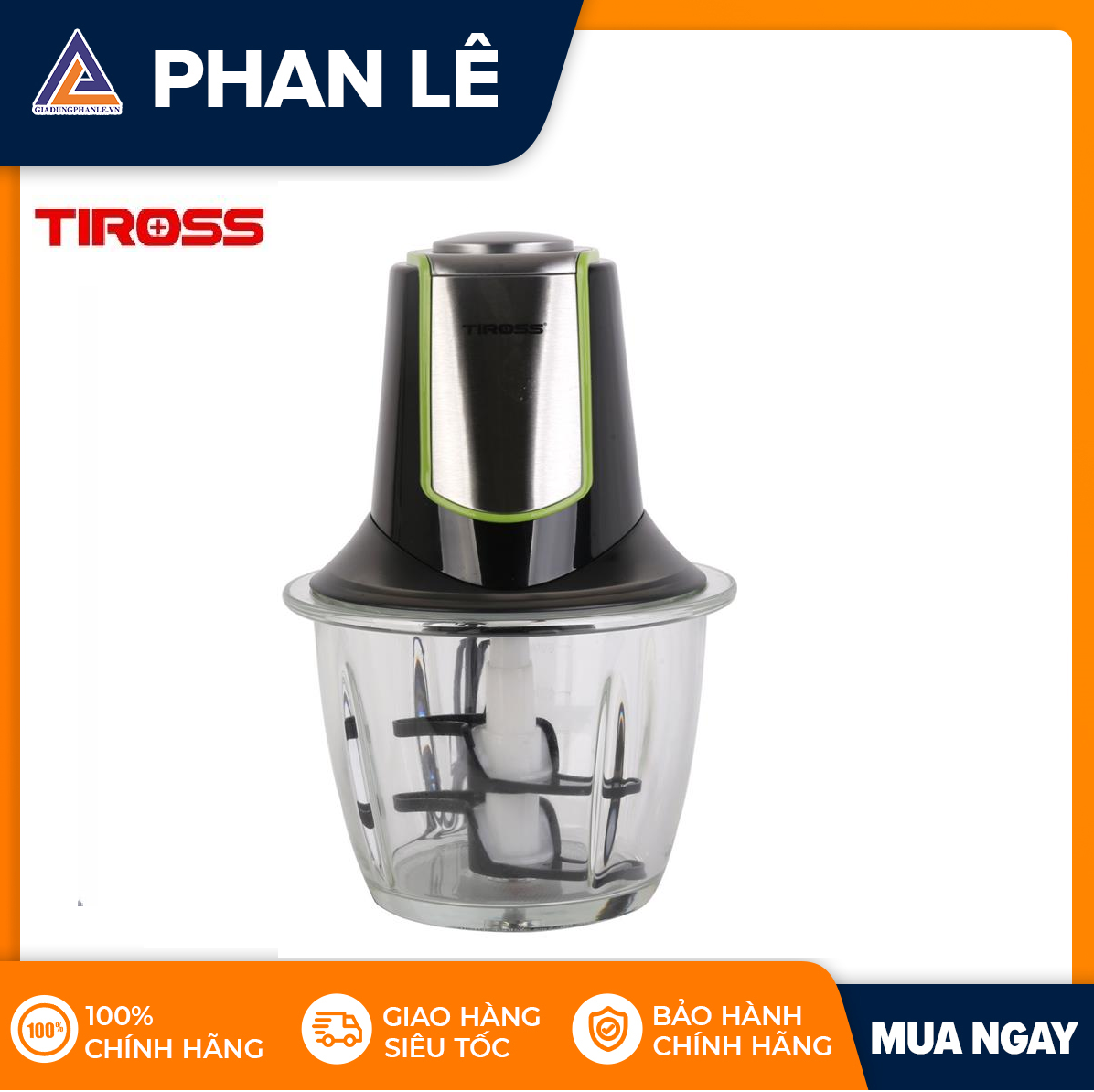 Máy xay thịt Tiross TS5249 (1.2L) (Đen)