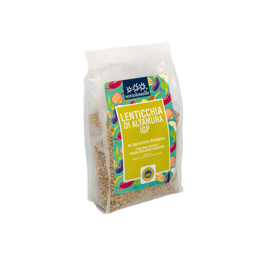 Đậu lăng xanh hữu cơ Sottolestelle 400g