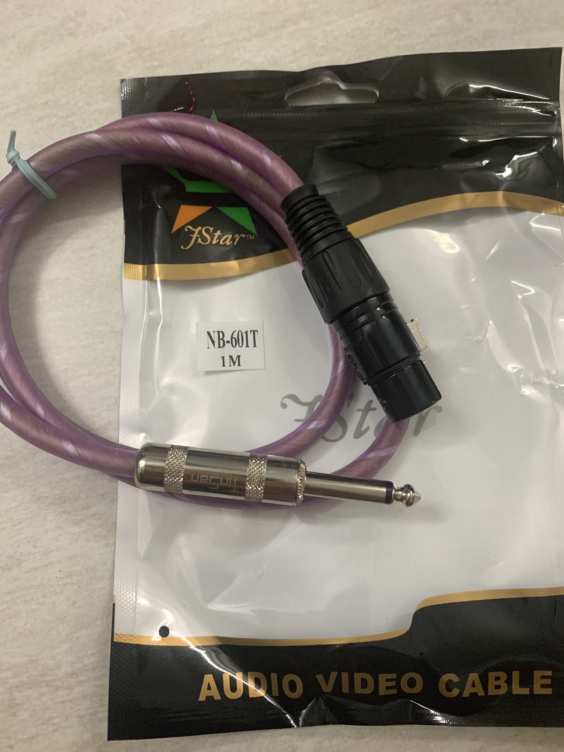 [HCM]Dây cắm Micro XLR đầu 6.5mm dài 1M