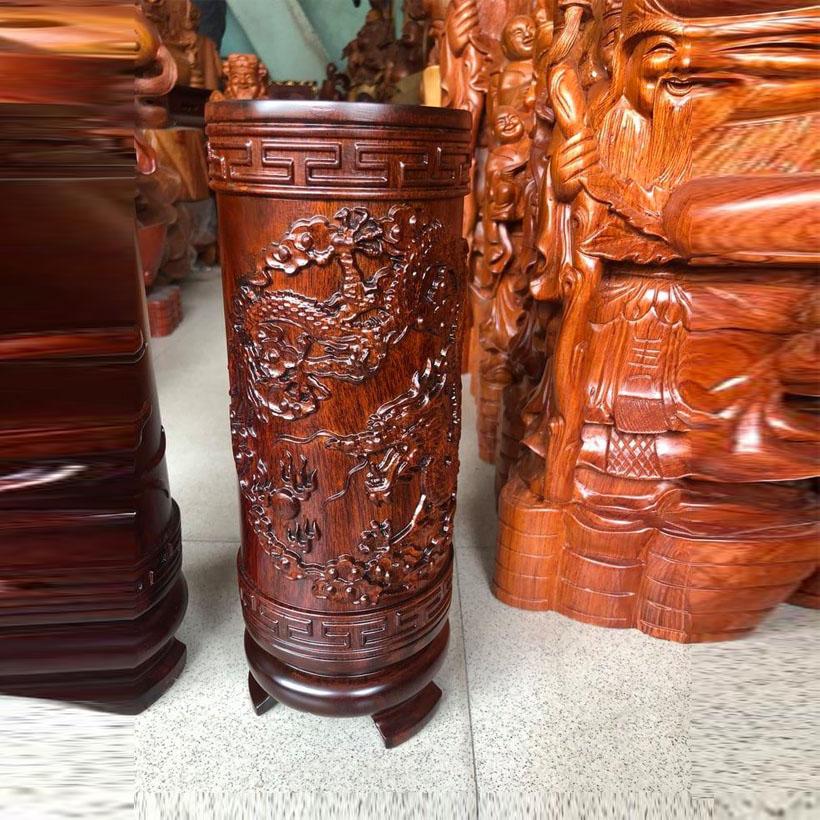 ỐNG NHANG ĐỤC RỒNG BẰNG GỖ