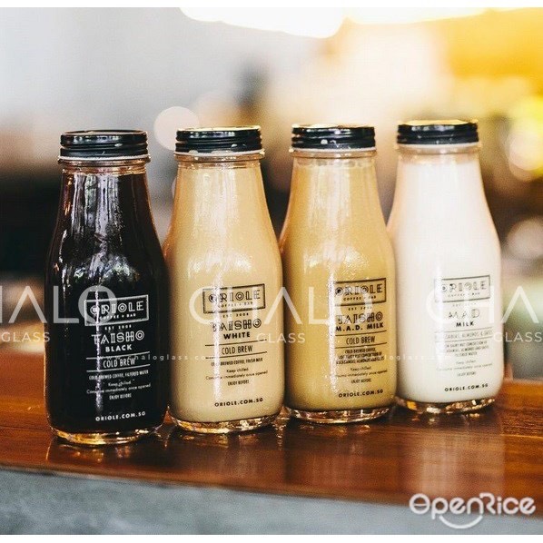 CHAI THUỶ TINH NẮP NHÔM 310ML ĐỰNG SỮA HẠT, NƯỚC ÉP, DETOX - CHAI TRƠN KHÔNG IN HÌNH