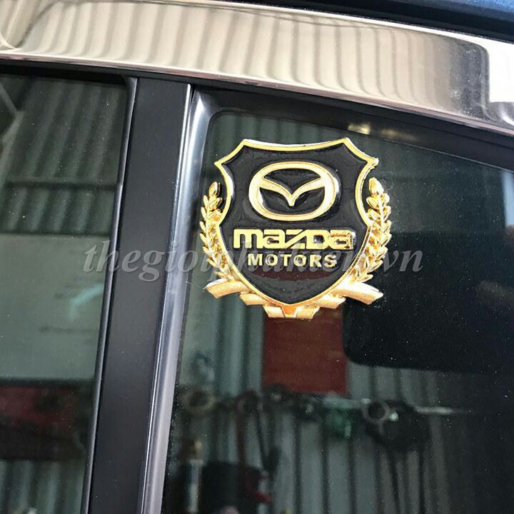 Bộ 2 Logo dạng Bông lúa theo xe Mazda