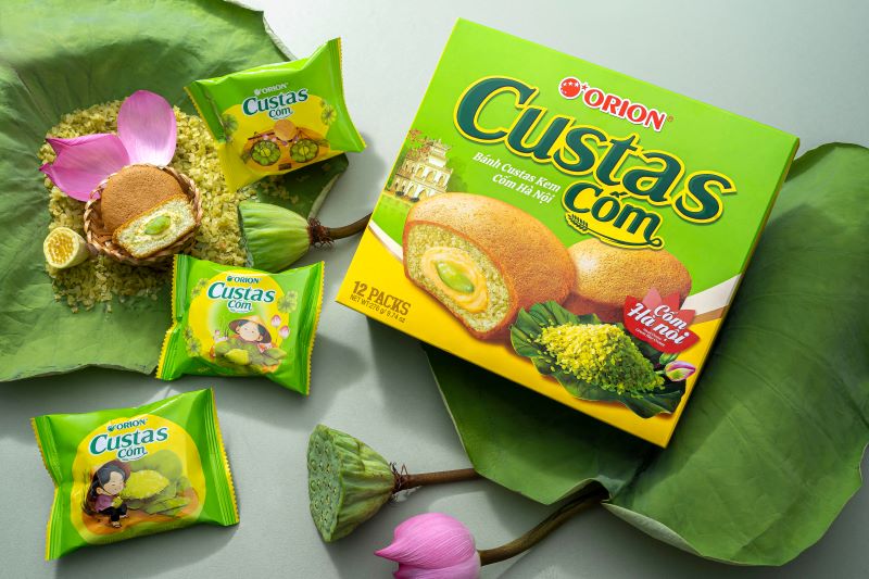 [Siêu thị WinMart] - Bánh vị Kem Cốm Custas hộp 12P 276g