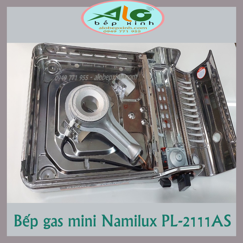 Bếp gas mini Namilux Mother PL2111AS / PL-2111AS - Chống cháy nổ 2 cấp - Bộ vỏ bếp bằng inox - Bảo hành 6 tháng - Alo Bếp Xinh