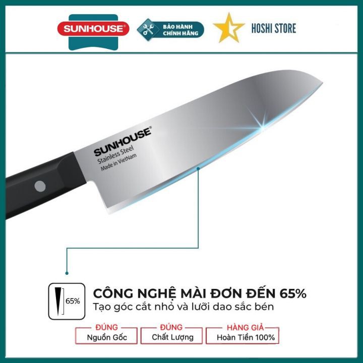 DAO LÀM BẾP ĐA NĂNG SUNHOUSE KS-KN165KS