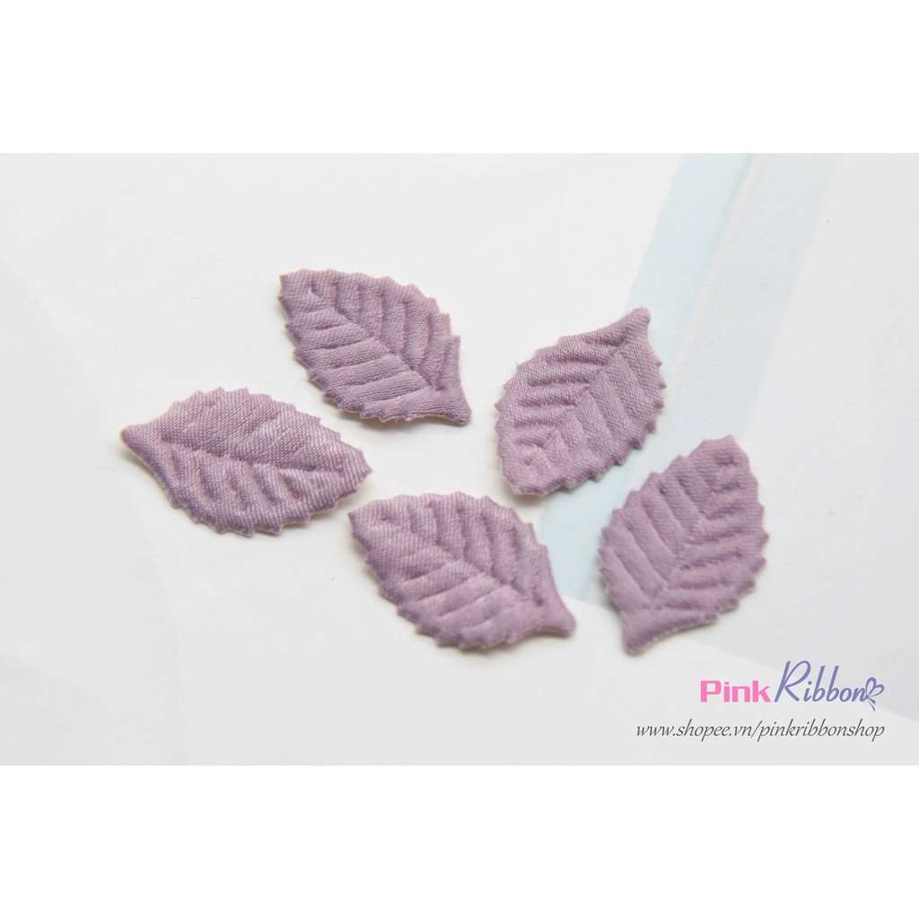 Set 5 cái - Lá lụa vải bóng cao cấp cỡ nhỏ