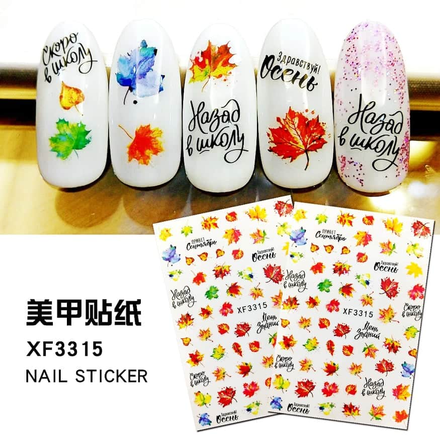 Hình dán Sticker dán móng tay Nail mẫu mới 2020