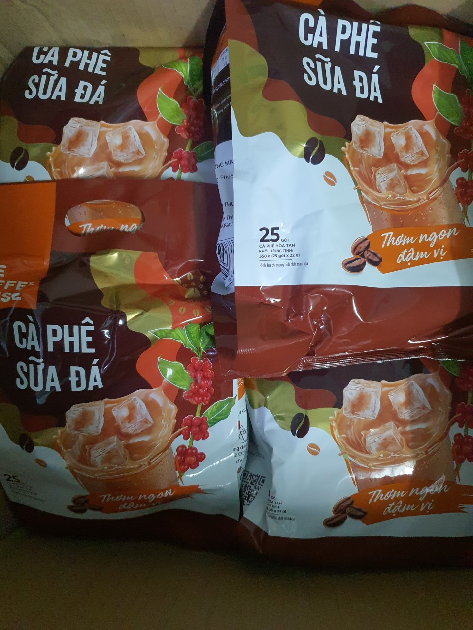 Cà phê sữa đá hòa tan The Coffee House (25 gói x 22g)
