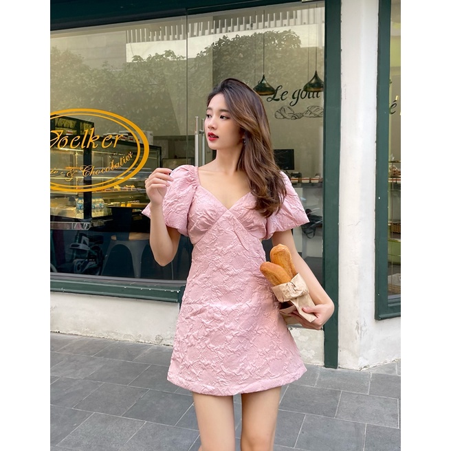 Đầm khoét eo celine Miều ôm dáng quyến rũ DM325