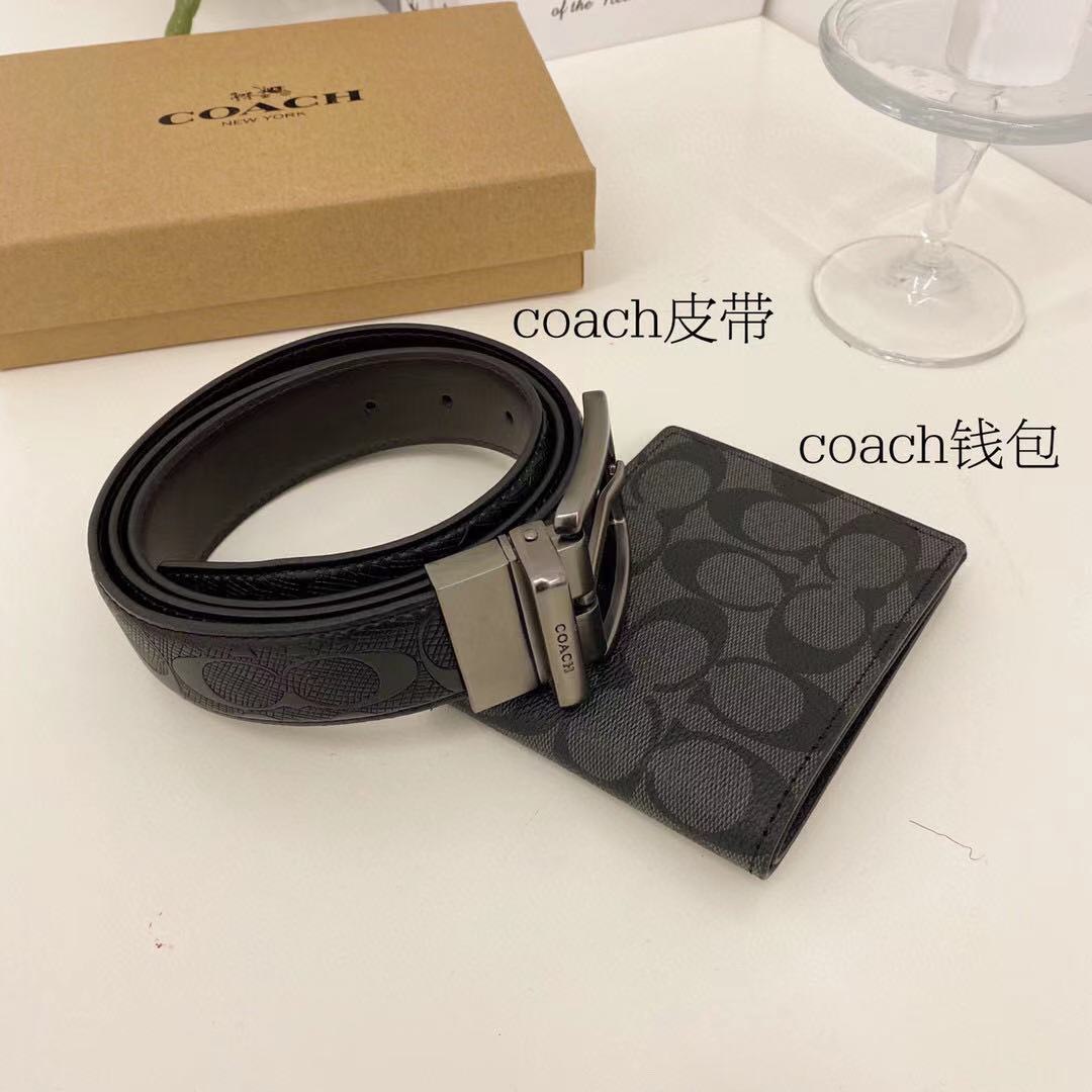 [TQXK] SET VÍ-THẮT LƯNG NAM C0.A.CH FULLBOX