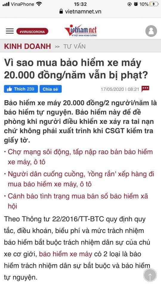 LIBERTY - BẢO HIỂM BẮT BUỘC TNDSBB XE MÁY