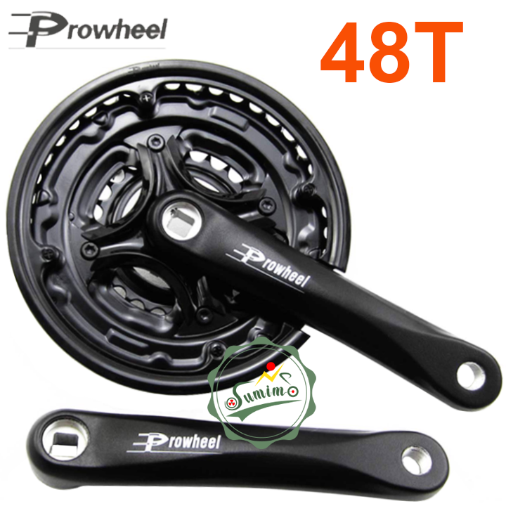 Giò dĩa PROWHEEL 24/34/42T-170mm cốt vuông