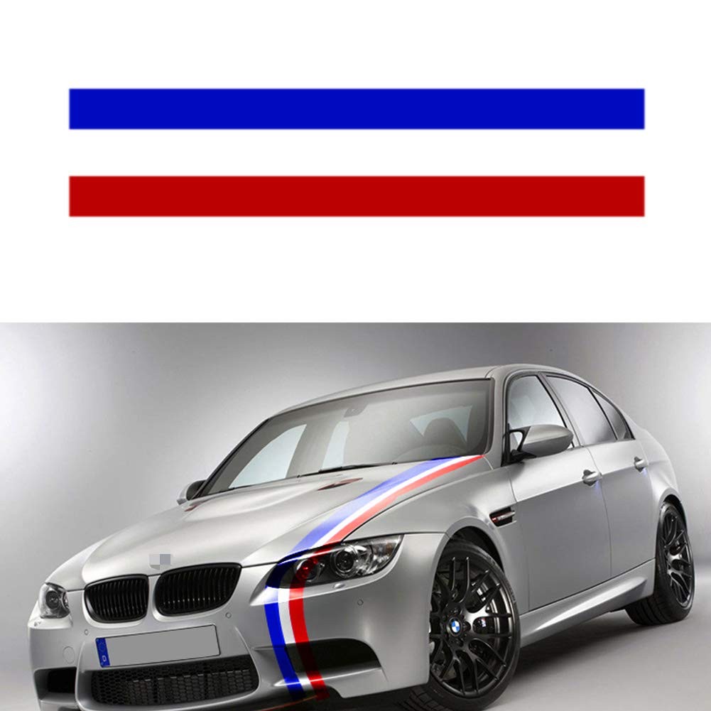 Decal dán xe ô tô và xe máy phong cách thể thao BMW M sport, cờ ý, đức, pháp, loại cao cấp độ bền cao