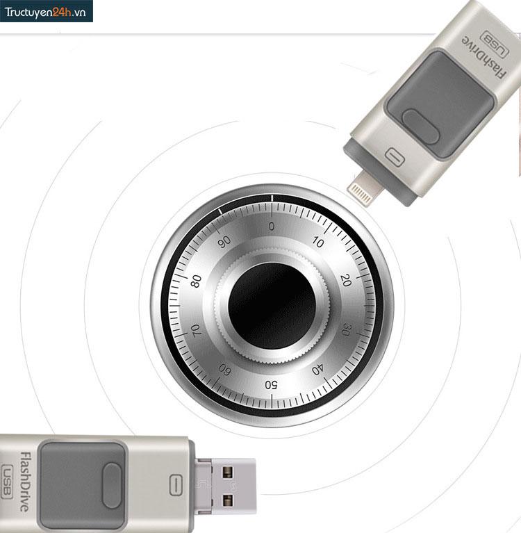 Ổ Cứng Di Động Flash Drive 32GB Dành Cho Iphone, IPad, IPod, Android Và PC(HỒNG)