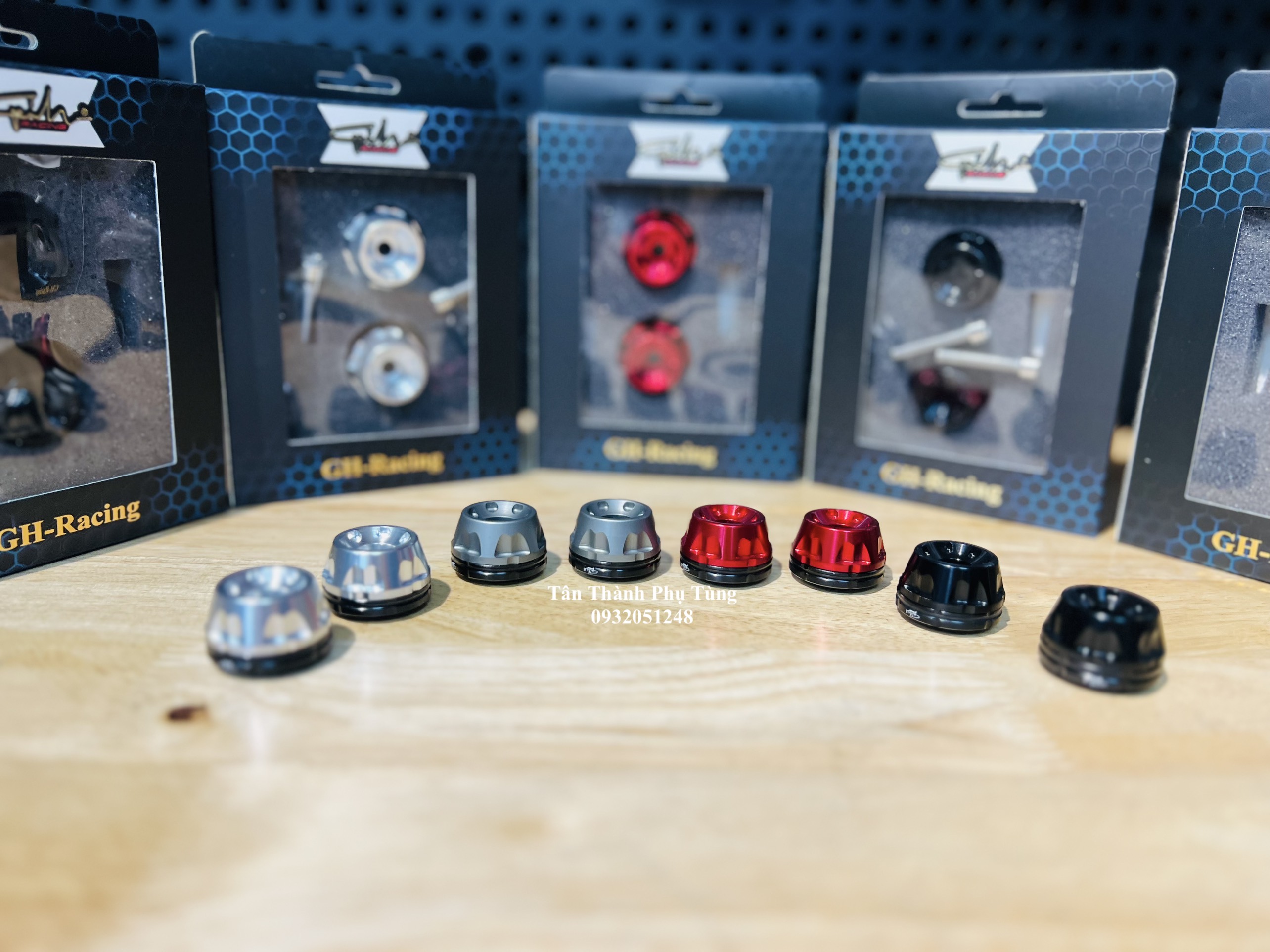 Gù nhôm CNC GH Racing mẫu V2 ( Sơn Q1)