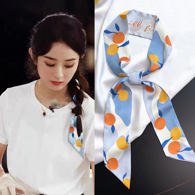Khăn lụa cột tóc/cột túi xách xinh xắn (nhiều màu)