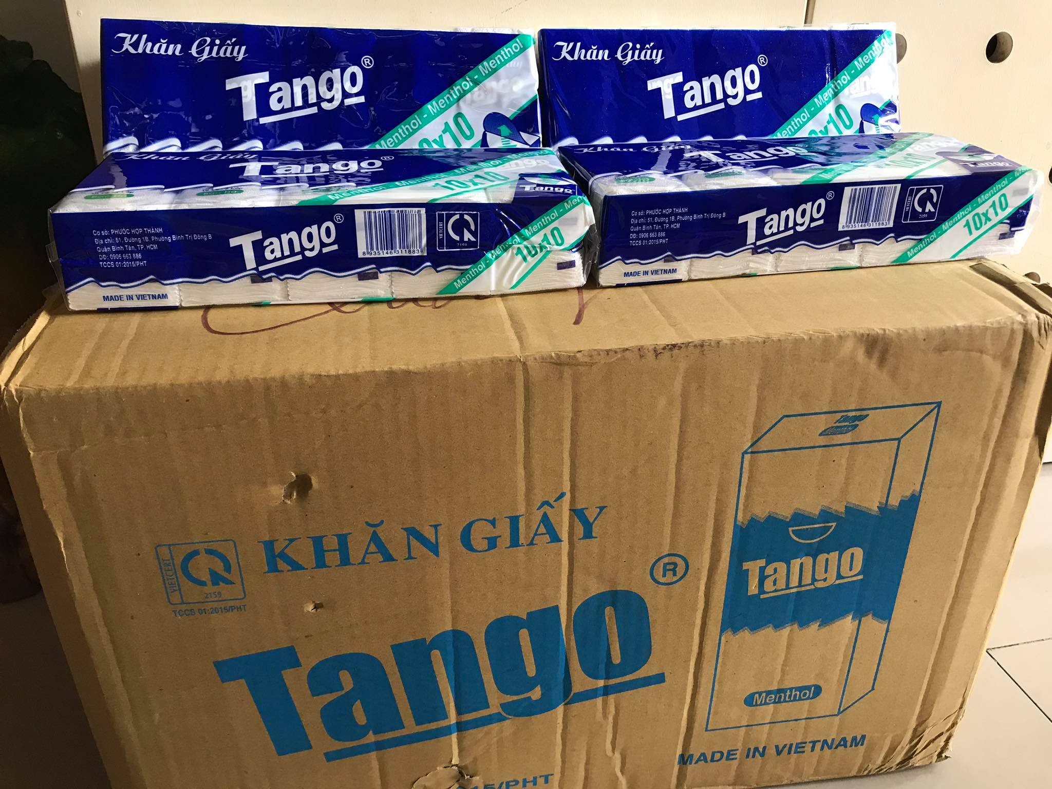 [HCM]Thùng khăn giấy bỏ túi Tango (30 gói)
