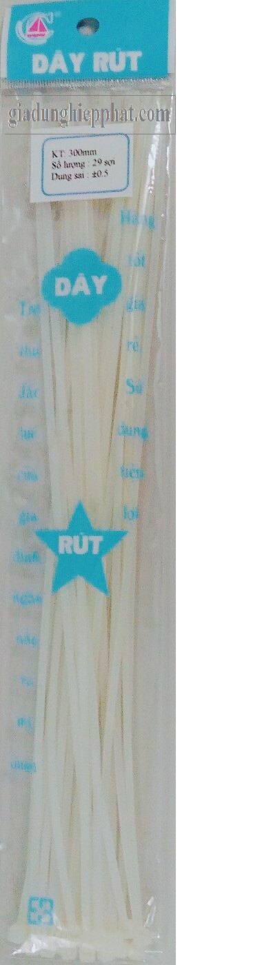 Dây rút trắng bằng nhựa 5size (100-150-200-250-300mm)