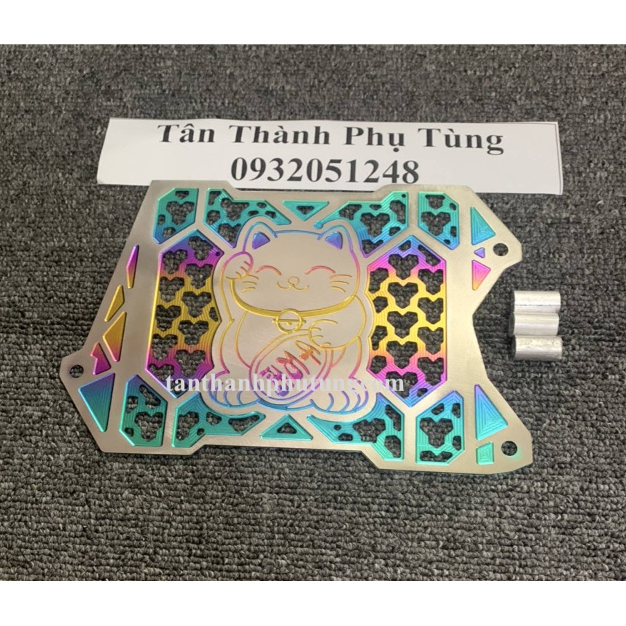 Két nước vario, ab titan kiểu mới hình mèo may mắn-7màu