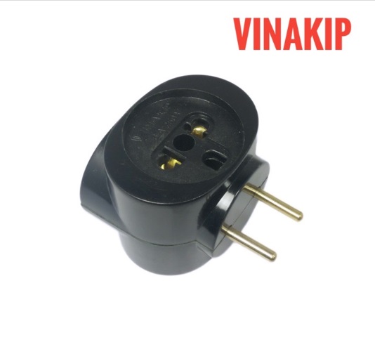 Phích cắm nối 1 chia ra 3 đầu 6A 250V đa năng ( ĐEN ) - Chính hãng VINAKIP