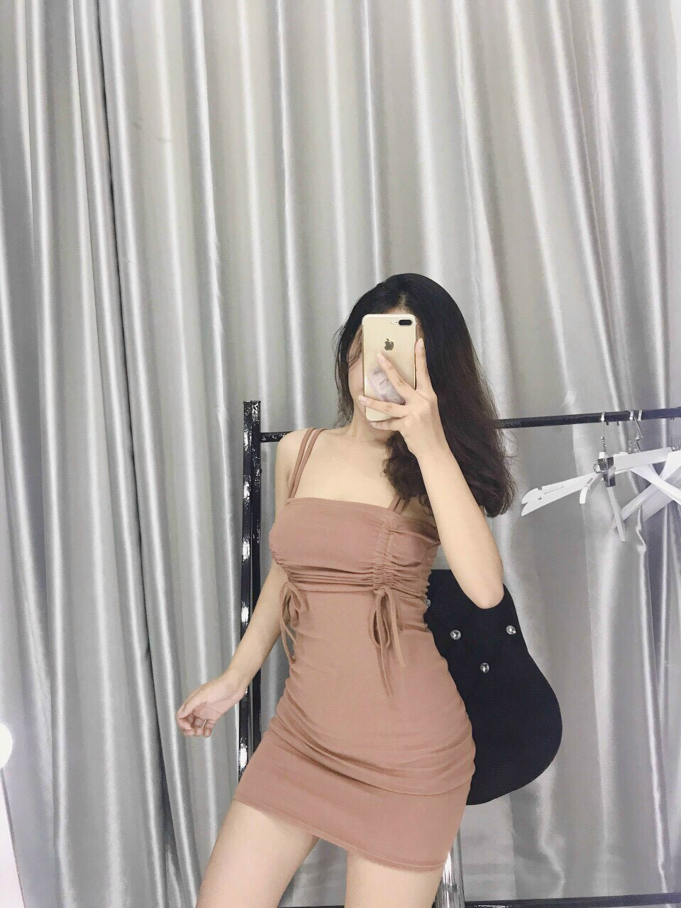 ĐẦM BODY NHÚN NGỰC RÚT DÂY 2 BÊN
