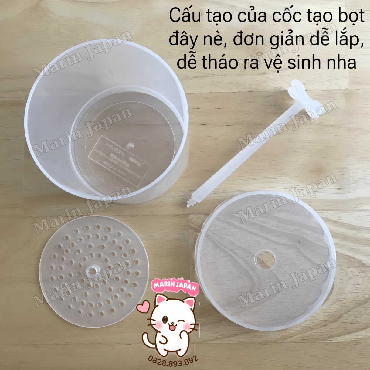Cốc Tạo Bọt Sữa Rửa Mặt Daiso Nhật Bản