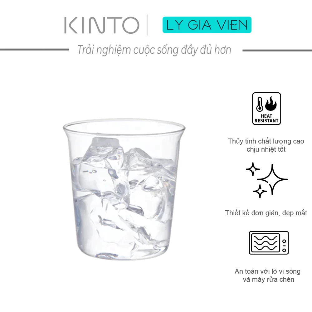 Cốc uống cafe kinto cast water glass 250ml