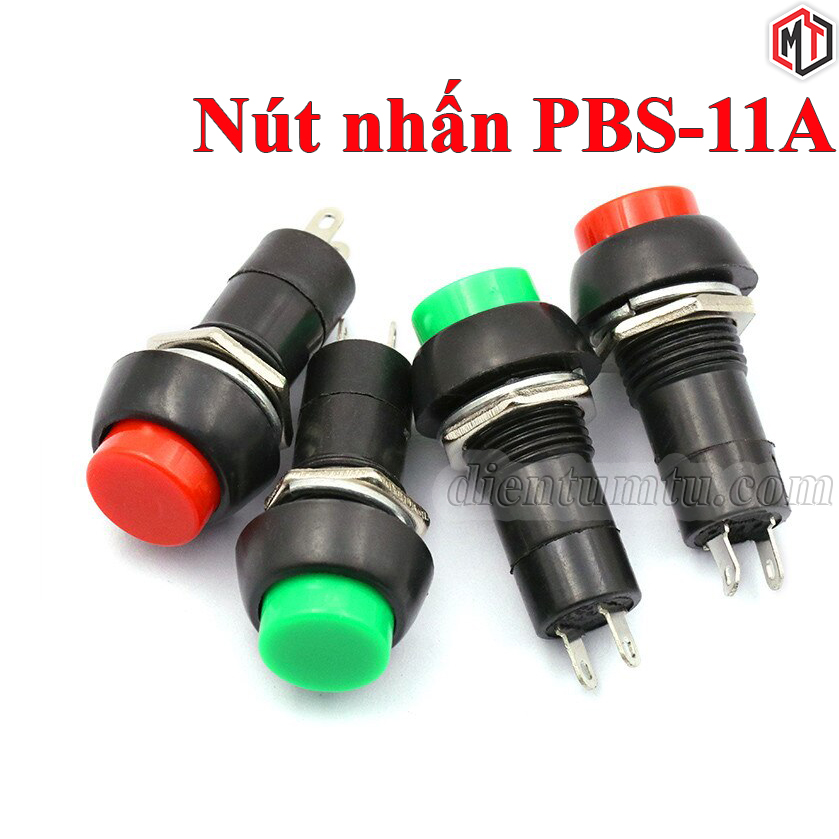 Nút nhấn giữ trạng thái pbs-11a 250v 3a 12mm - on/off, tự khóa