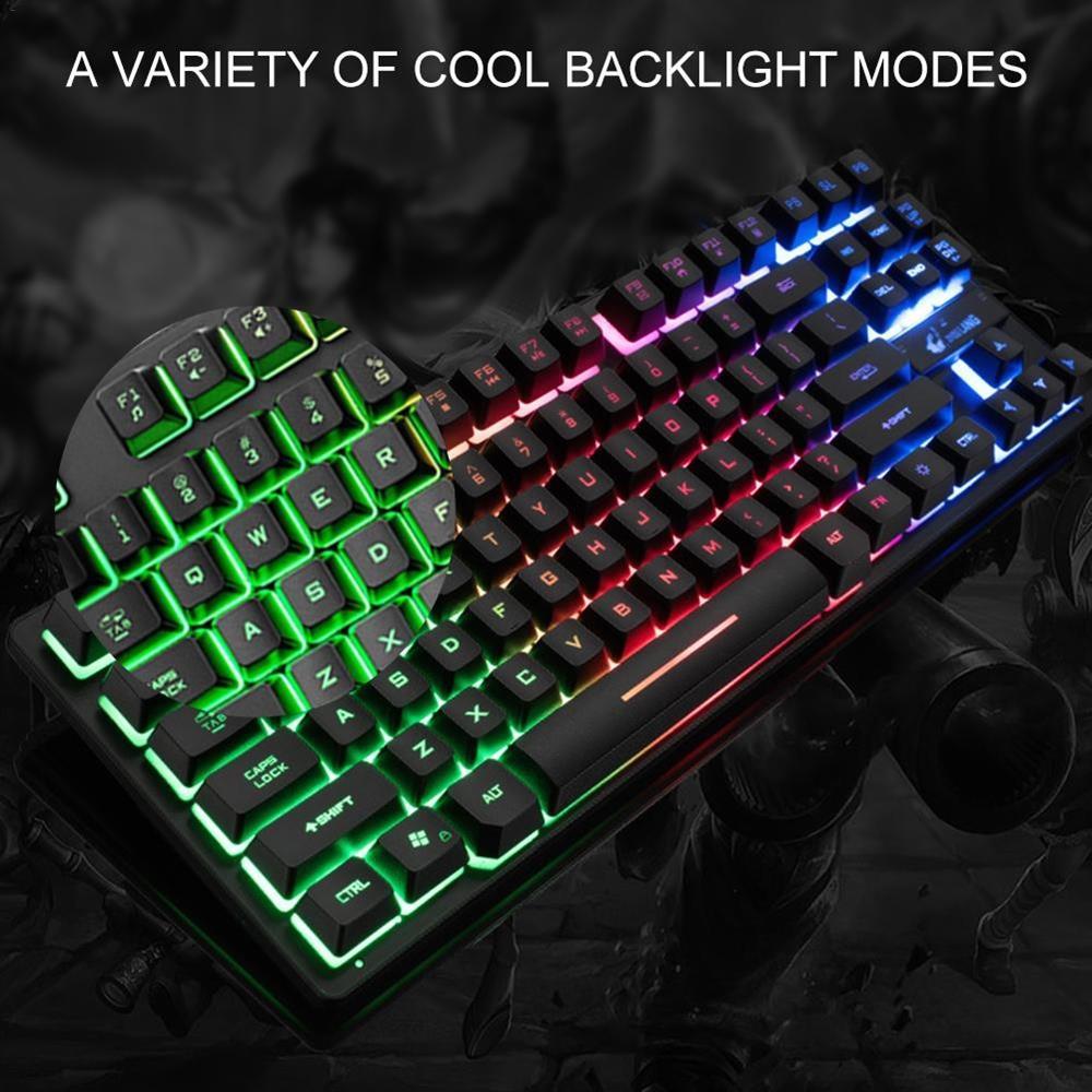 Bàn Phím Giả Cơ 87 Phím Tenkeyless Chuyên Game Có Dây ZIYOU LANG K16 / Bàn Phím XUNFOX K82 Có LED