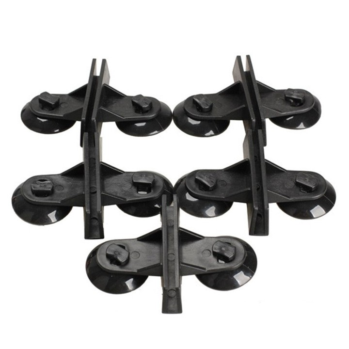 Bộ 2 Chân Hít Giữ Kính Ngăn Hồ Cá (Kẹp Kính 5mm)