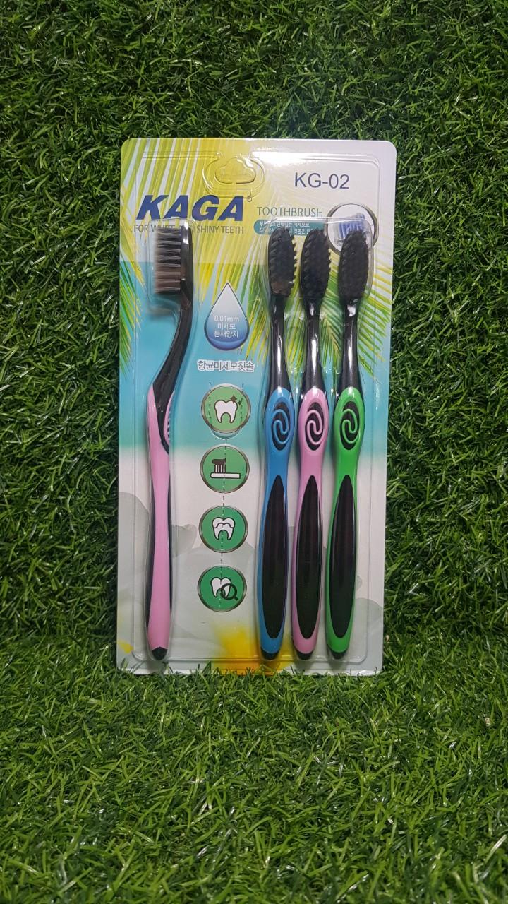 [HCM]Bộ bàn chải 4 cây lông mềm kaga