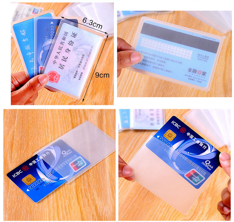 Combo 5 túi đựng card visit, thẻ atm, cccd (trong suốt)