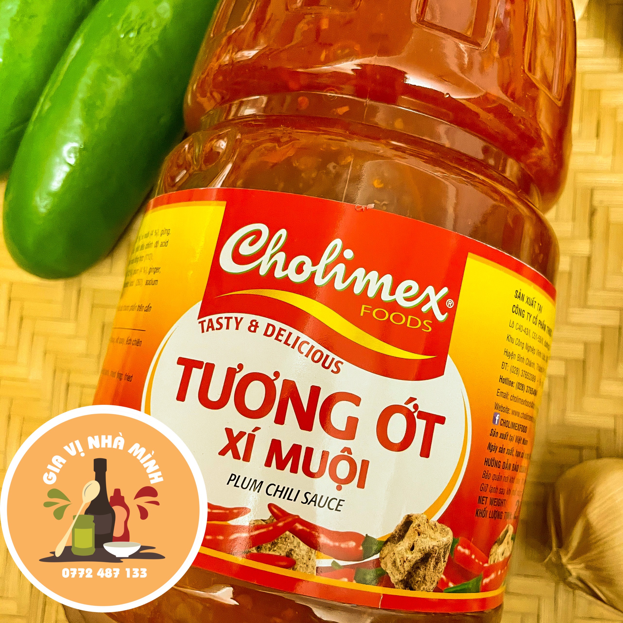 TƯƠNG ỚT XÍ MUỘI CHOLIMEX - BÌNH 2.2