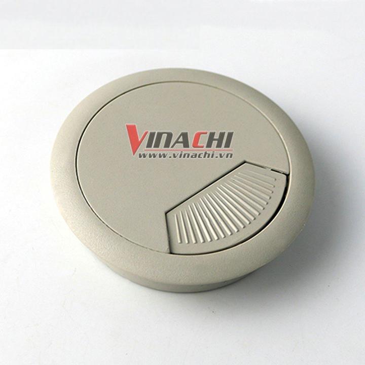 NẮP LUỒN DÂY ĐIỆN TRÒN - TRẮNG ĐỤC ( bộ 5 cái )