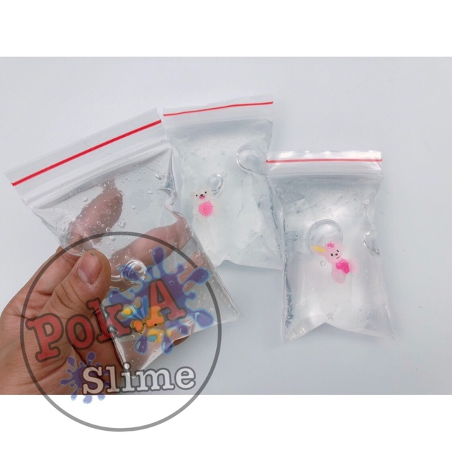 Túi zip Mini clear slime - chất slime trong