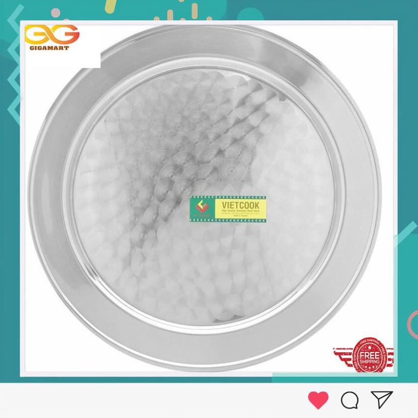 [HÀNG CAO CẤP] Mâm cơm inox 304 Vietcook cao cấp- đủ size