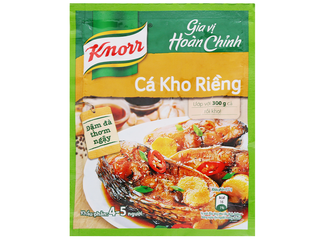 Gia vị hoàn chỉnh 1 gói cá kho riềng Knorr gói 28g Tạp hóa Hiền Trang