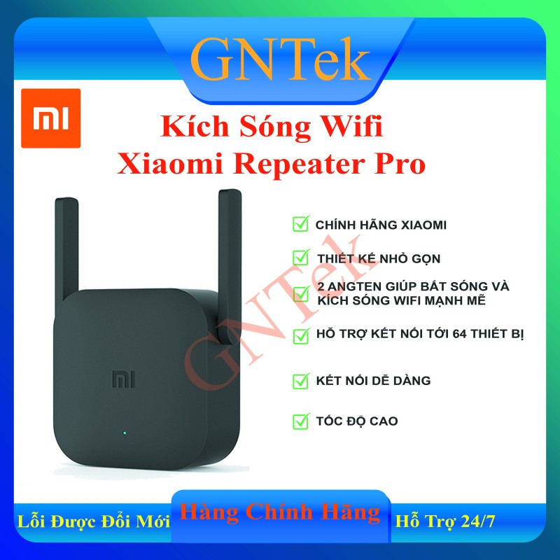 Bảng giá Thiết bị kích sóng wifi Xiaomi Repeater Pro Wi-Fi Range Extender Pro l Wi-Fi băng tần 2.4GHz l Tốc độ truyền tối đa 300Mbps Phong Vũ