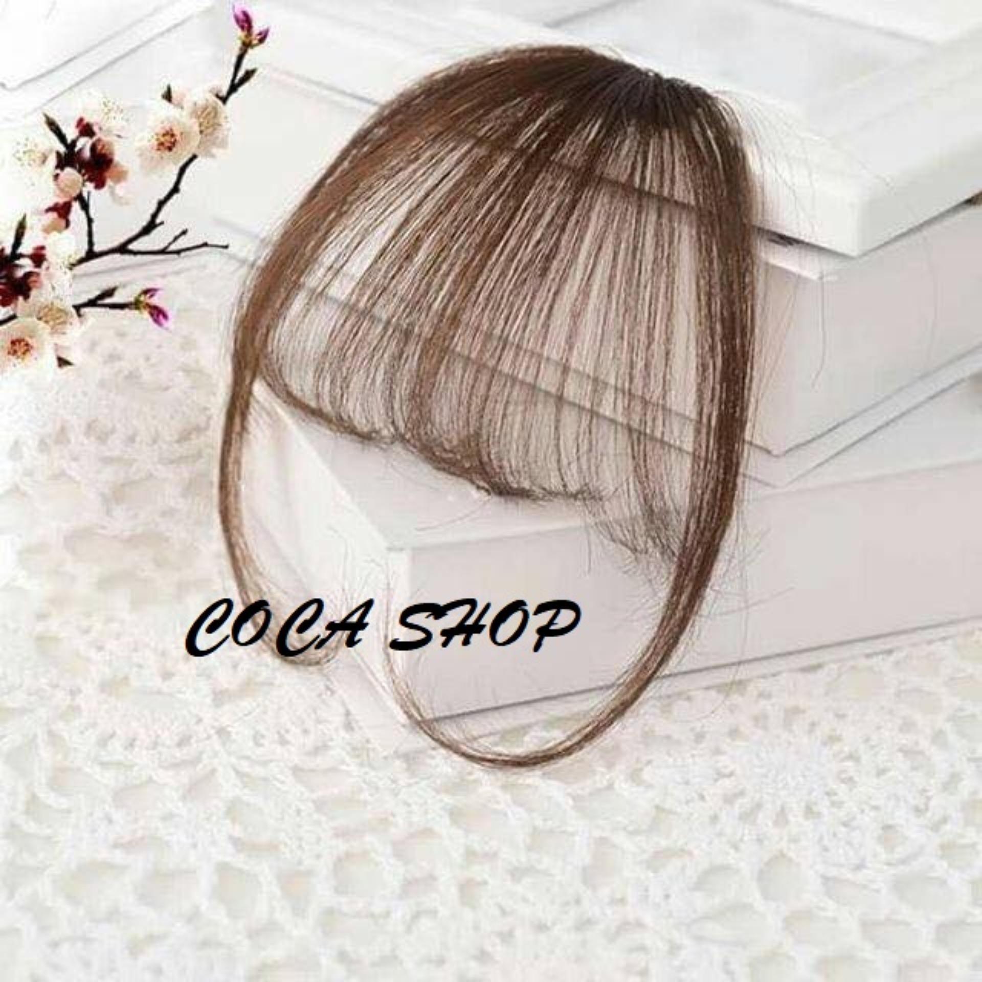 [HCM]Tóc Mái Thưa Giả Hàn Quốc Màu Nâu Hạt Dẻ