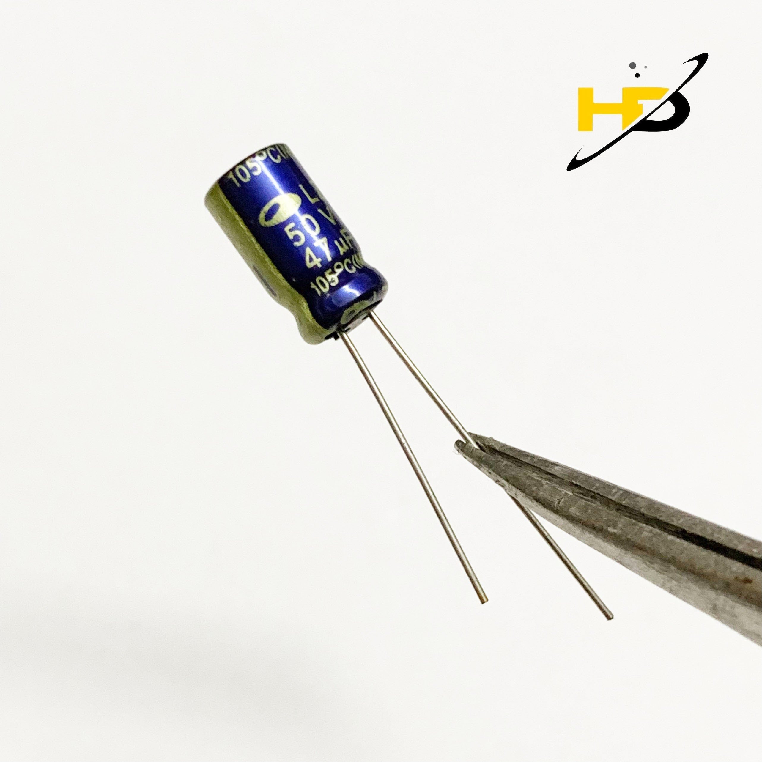 Tụ Samwha 47uF 50V Phân Cực Chân Cắm Màu Xanh (Gói 20 Con)