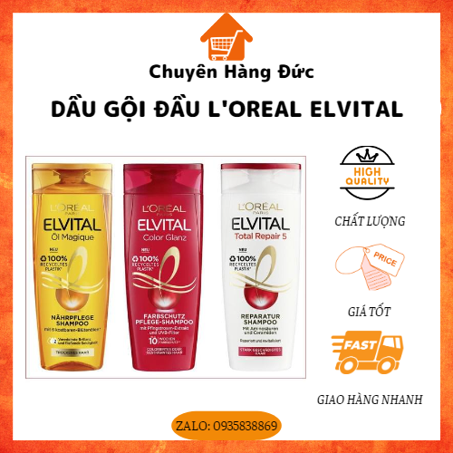 DẦU GỘI LOREAL ELVITAL, HÀNG ĐỨC